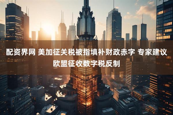 配资界网 美加征关税被指填补财政赤字 专家建议欧盟征收数字税反制